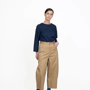 Sewing Pattern // The Assembly Line // Barrel-Leg Trousers XS-L or XL-3XL image 3