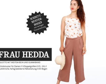 Sewing Pattern - Women - Schnittreif - Frau Hedda - Culotte Pants