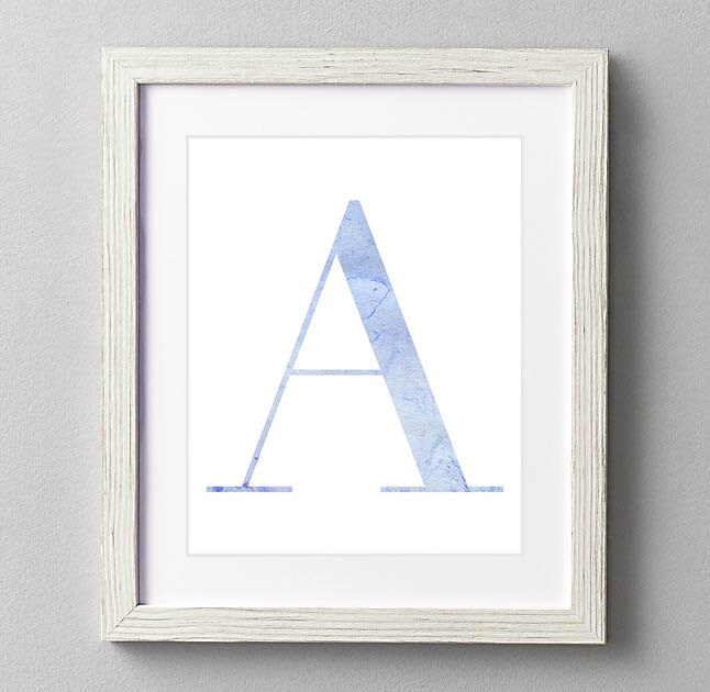 Letter A Nursery Print Nursery Art Alphabet Instant | Etsy
