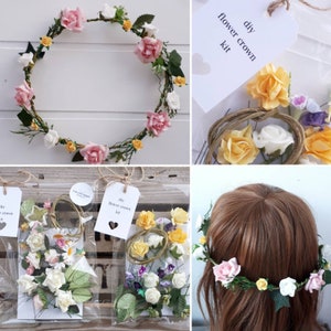 DIY flowercrown kit mixed colours ages 8 FREE kit with 10 purchased image 1