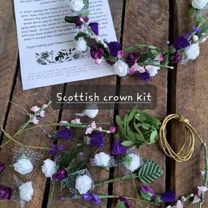 DIY flowercrown kit mixed colours ages 8 FREE kit with 10 purchased Scottish