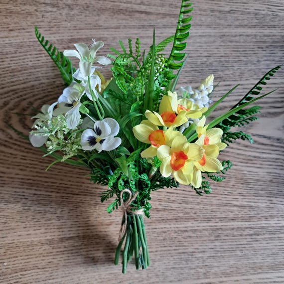 Mini Strauß Frühlings Kunstblumen