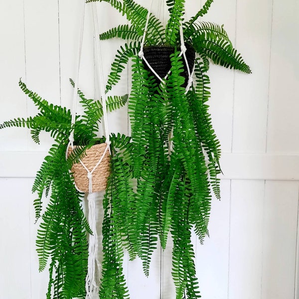 Faux Plant in Long Planter Etsy