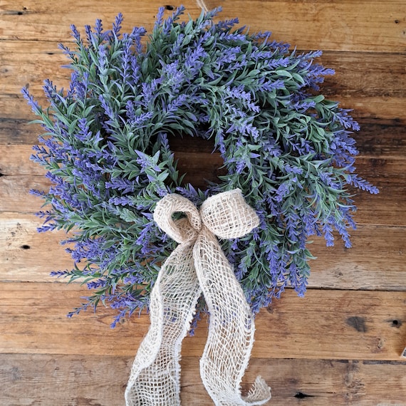 Blumenkranz aus knstlichem Lavendel - Etsy Schweiz