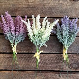 Faux heather bunch
