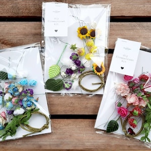 Kit fai da te per corona di fiori dai colori misti, età 8+, kit GRATUITO con l'acquisto di 10 pezzi