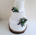 Faux Scottish thistle corsage cake spray