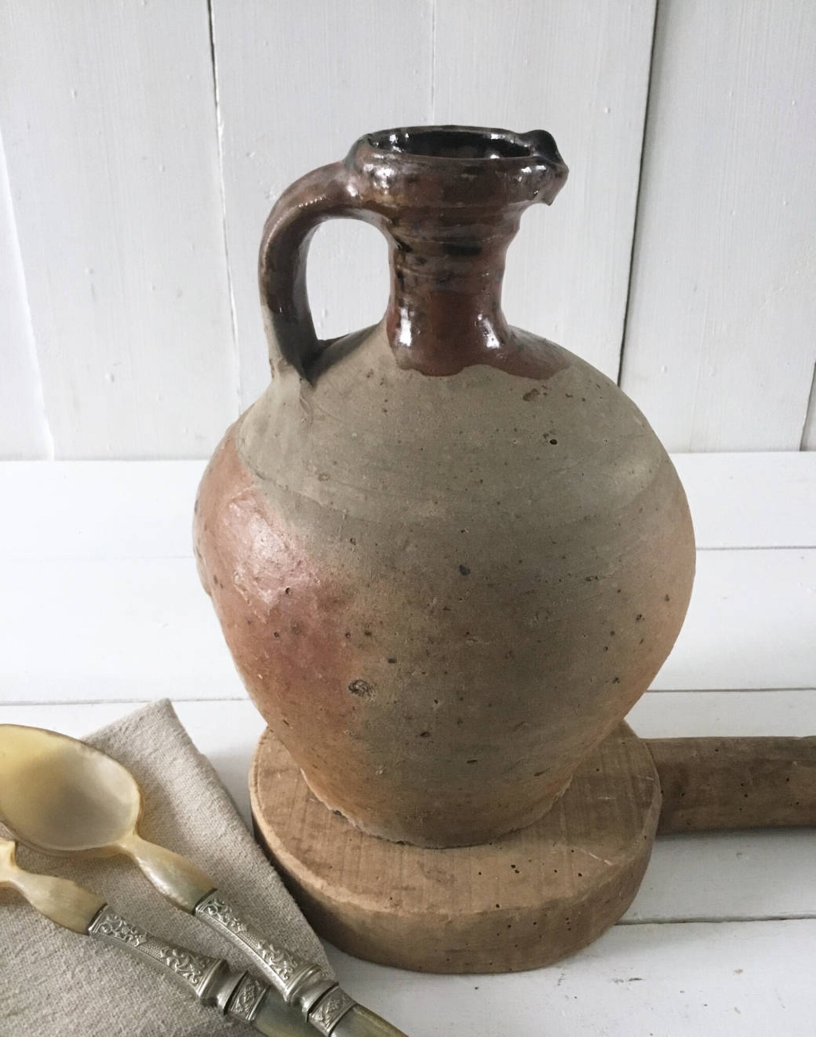 Ancienne cruche en grès 1800 Cruche à huile vintage | Etsy