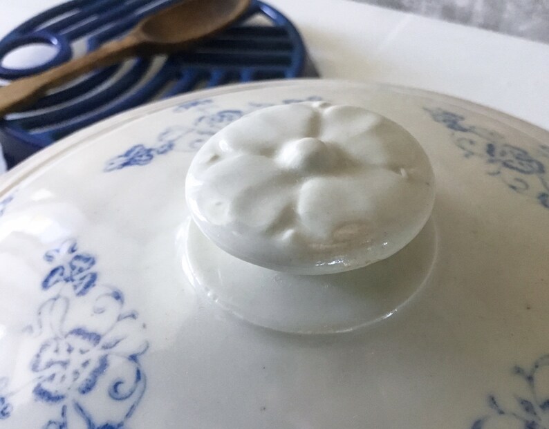 French Antique ironstone St Uze casserole French antique St Uze ironstone dishes French antique soup bowl Ironstone tureen