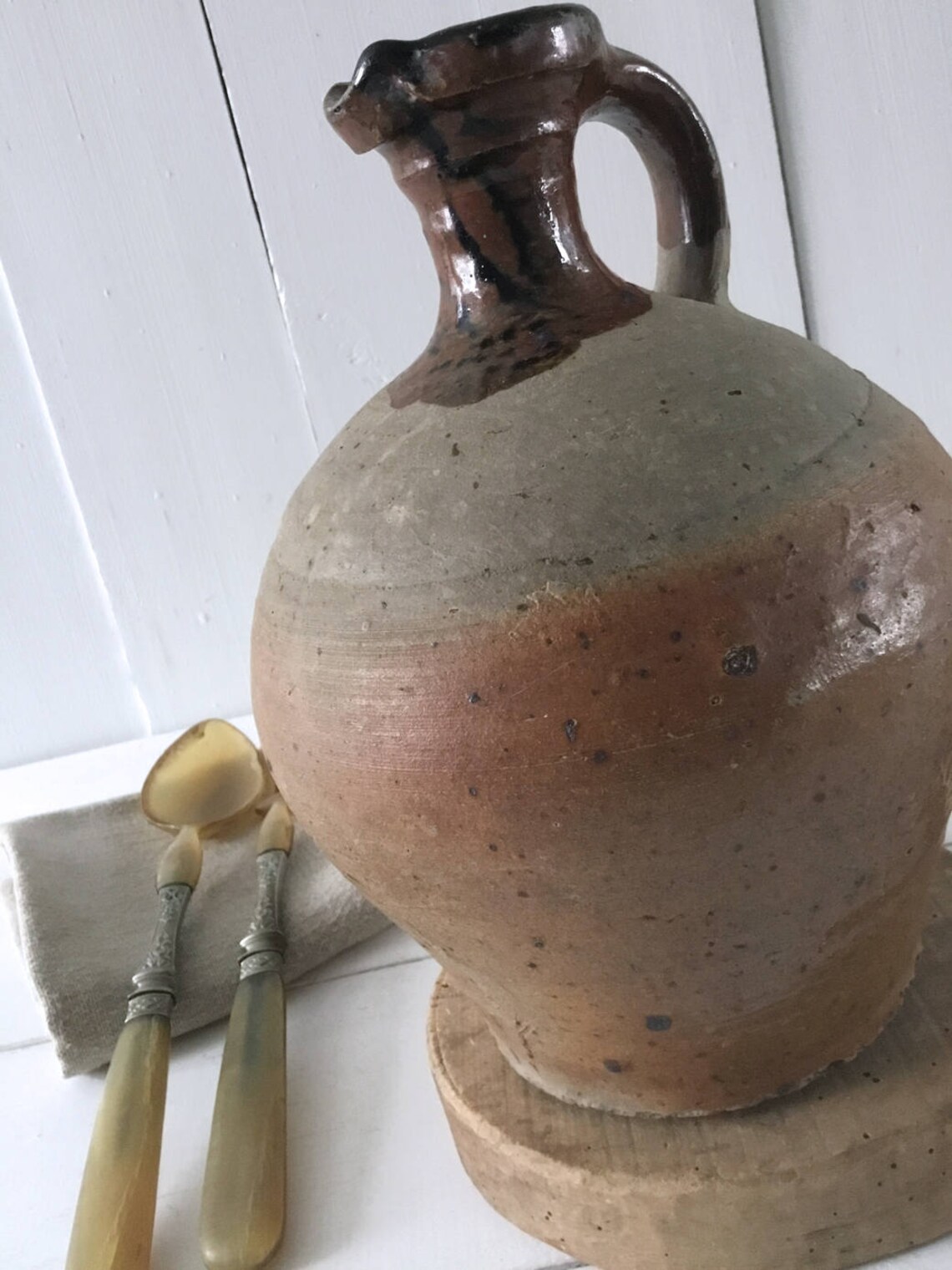 Ancienne cruche en grès 1800 Cruche à huile vintage | Etsy