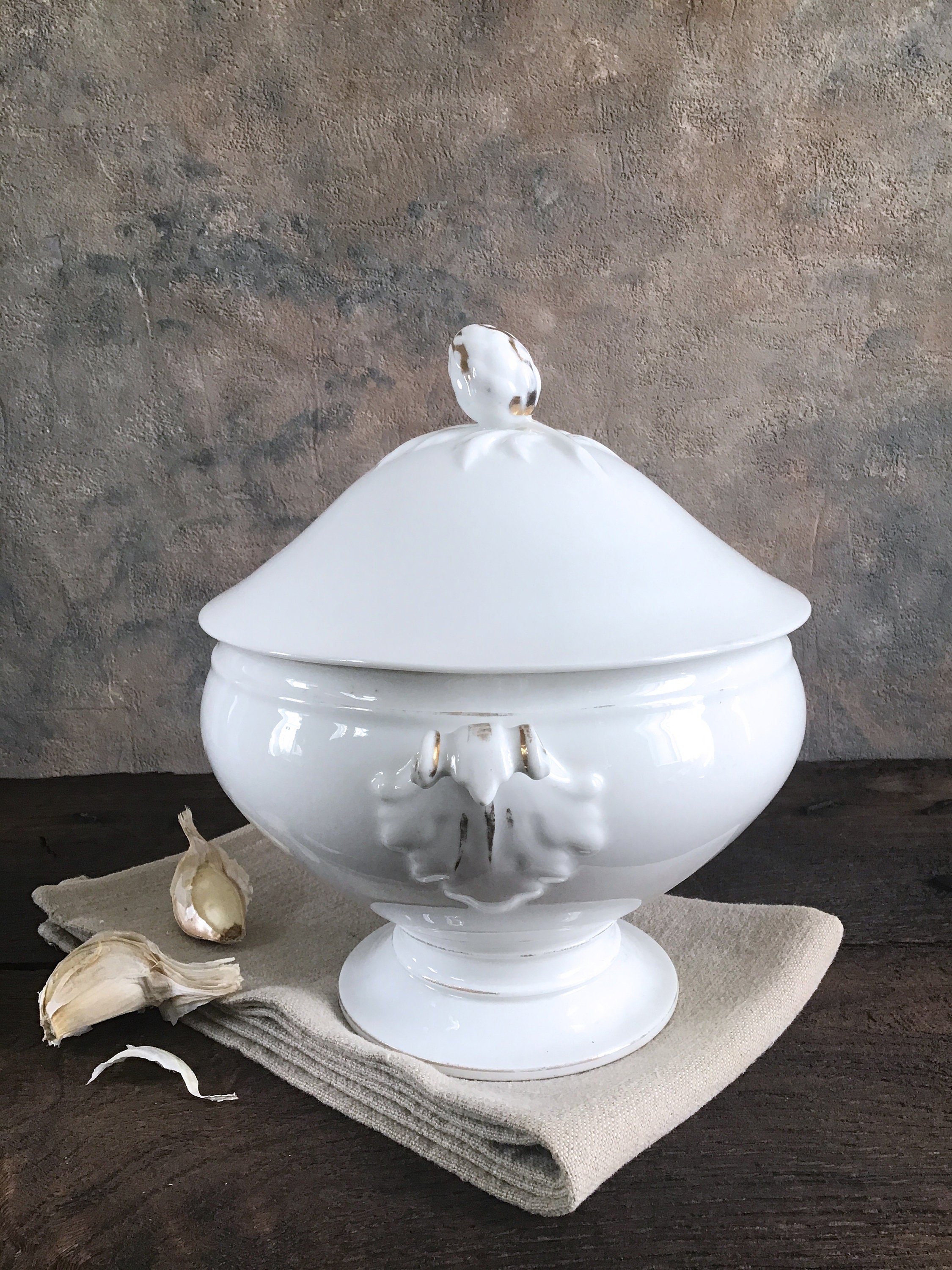 Antique French Tureen Large Porcelain Tureen Limoges Antique Etsy