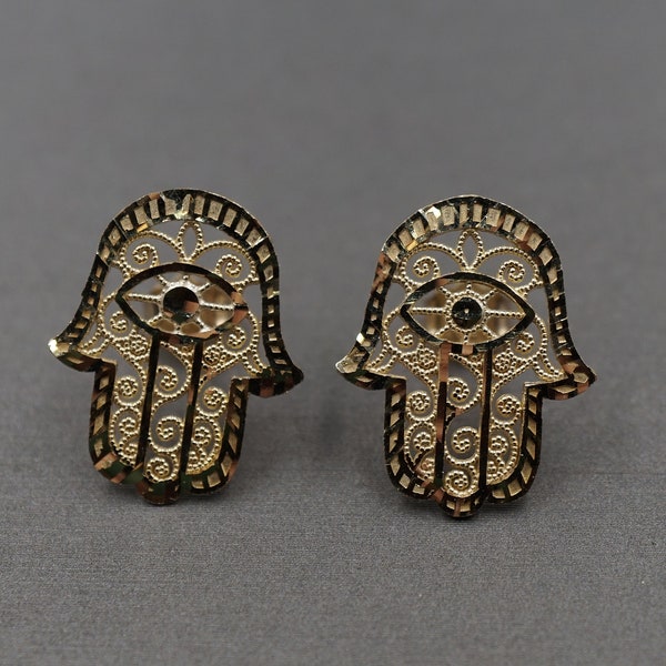 Hamsa Hoops Earrings main image 1