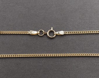 10K Yellow Gold 1.4MM Hollow Franco Chain 16" - 24" Necklace. Men Women Children Kid