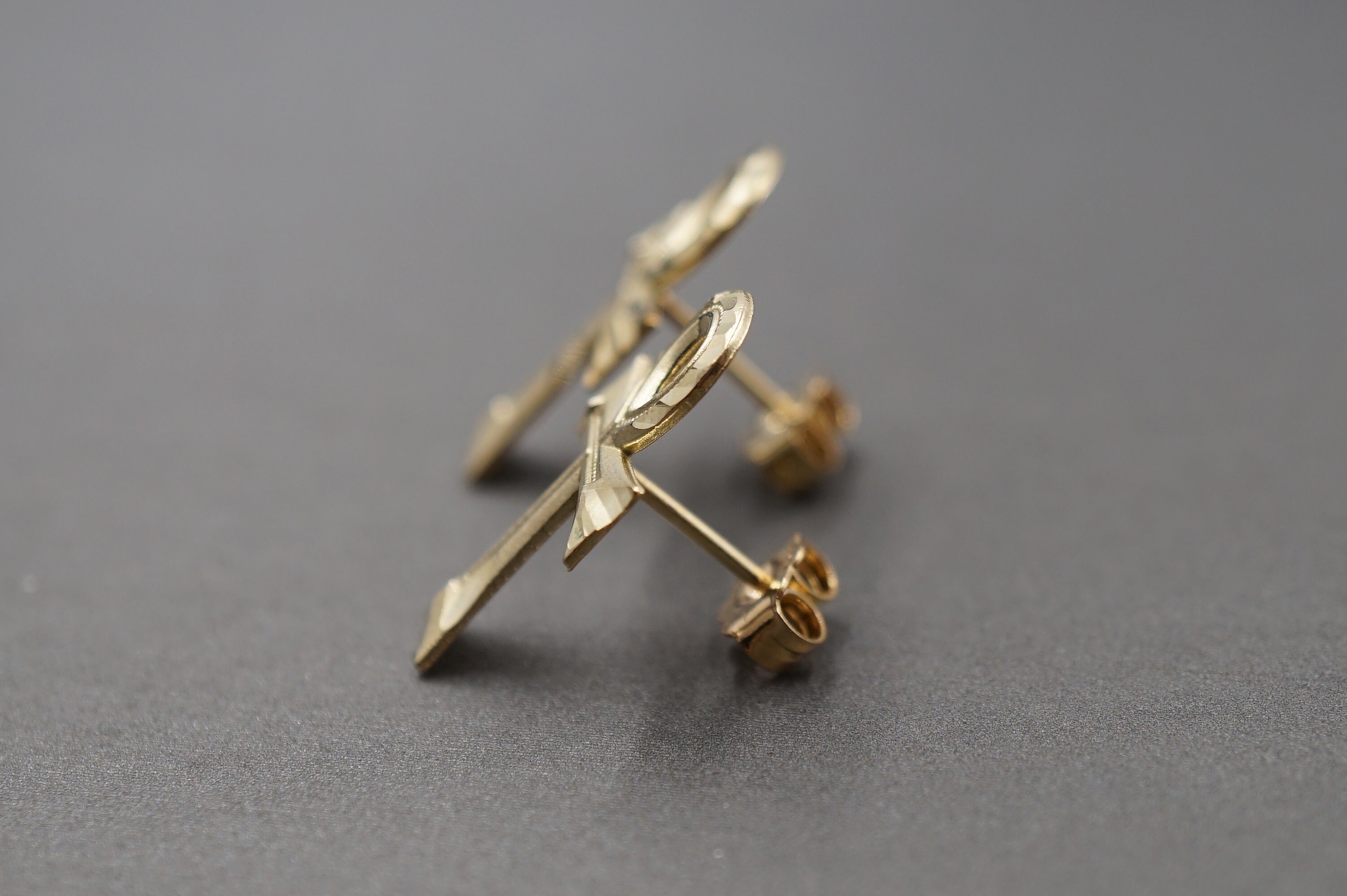 10K Gelbgold Rund Diamant Mini Ankh Kreuz Anhänger 1.50 " Herren Karat
