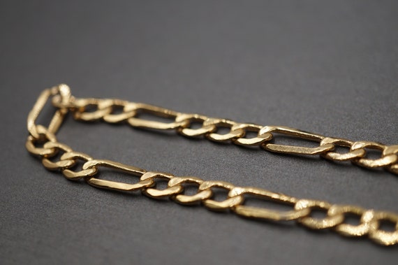 10Kイエローゴールド フィガロチェーンネックレス - 4.2 MM - Etsy 日本