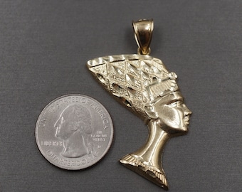 Nofretete Ägyptische Königin Sterling Silber Charm .925 X 1 Egypt