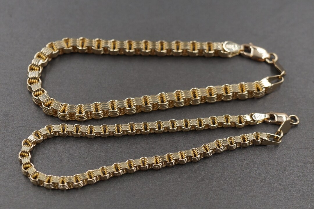 10K Yellow Gold 3.5MM , 4.5MM Alexander Bracelets. 7