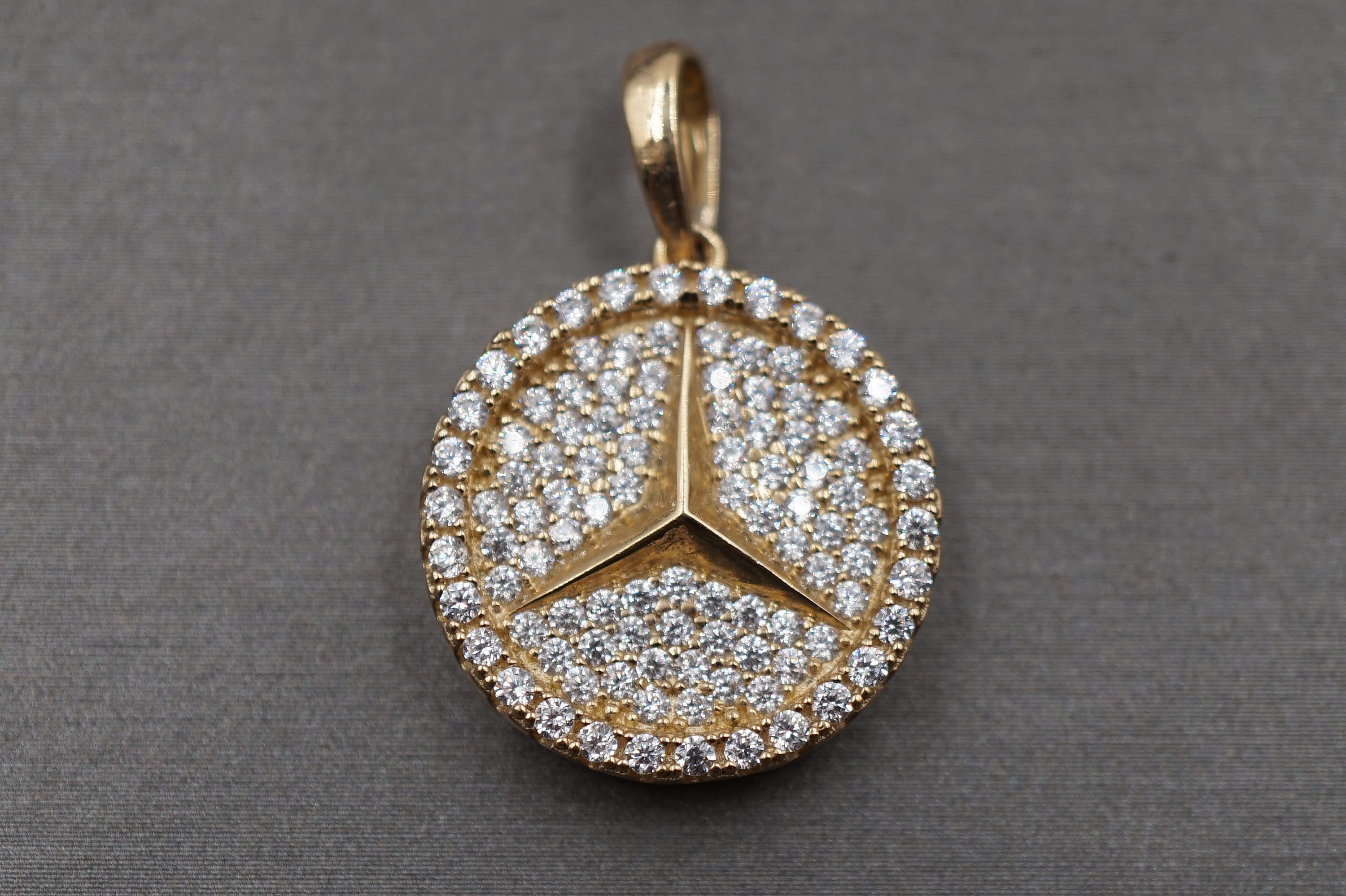 Iced out mercedes benz pendant deals