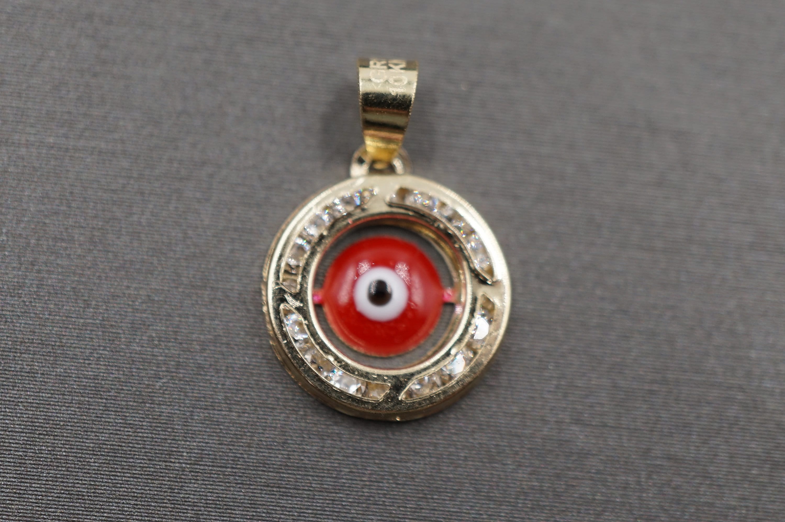 Red evil sale eye necklace