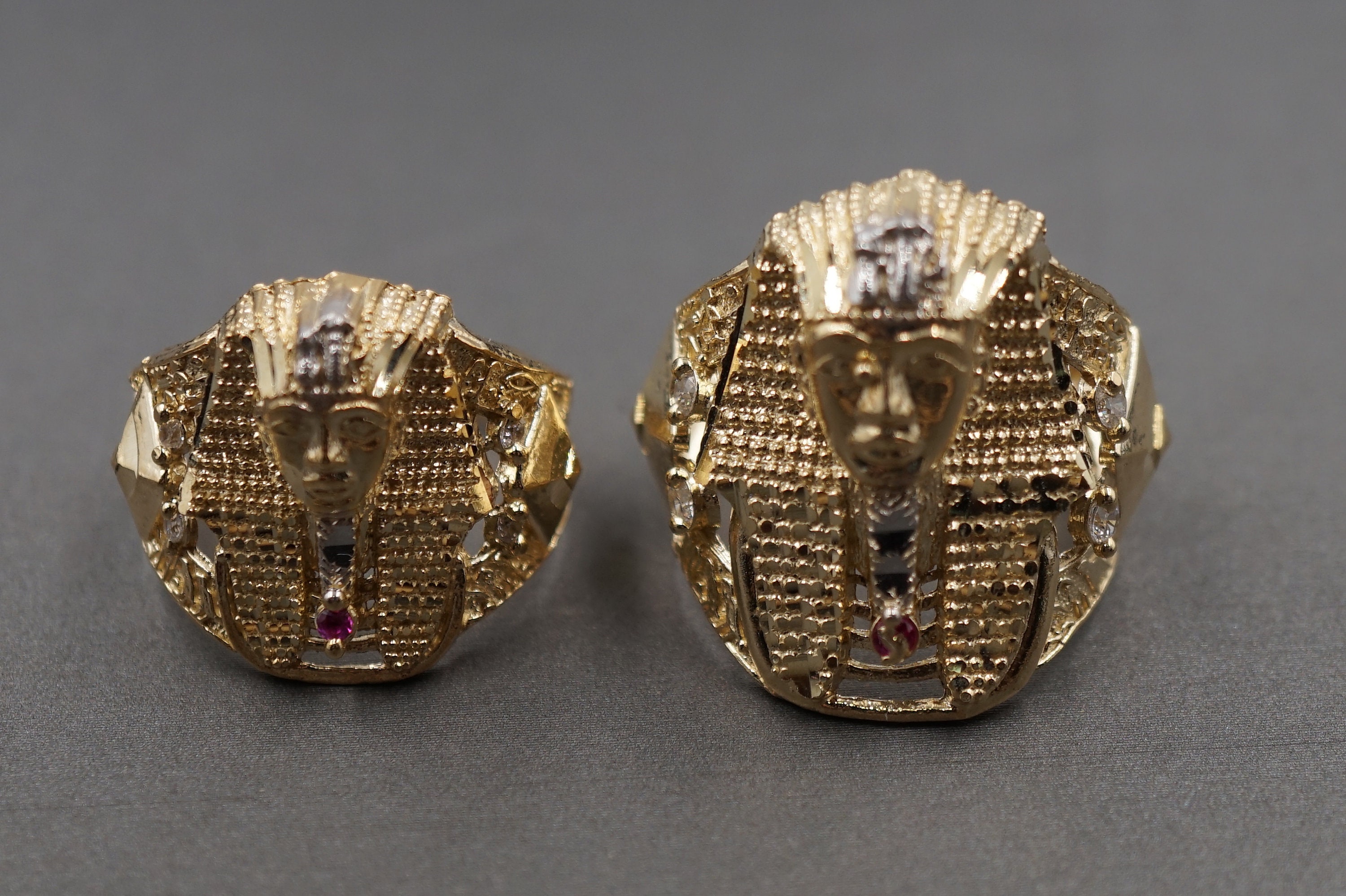 Gold 2024 pharaoh ring