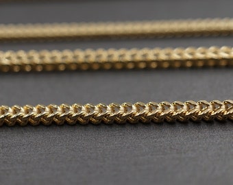 10K Yellow Gold Franco Chain Necklace (1.4MM - 2.3MM)