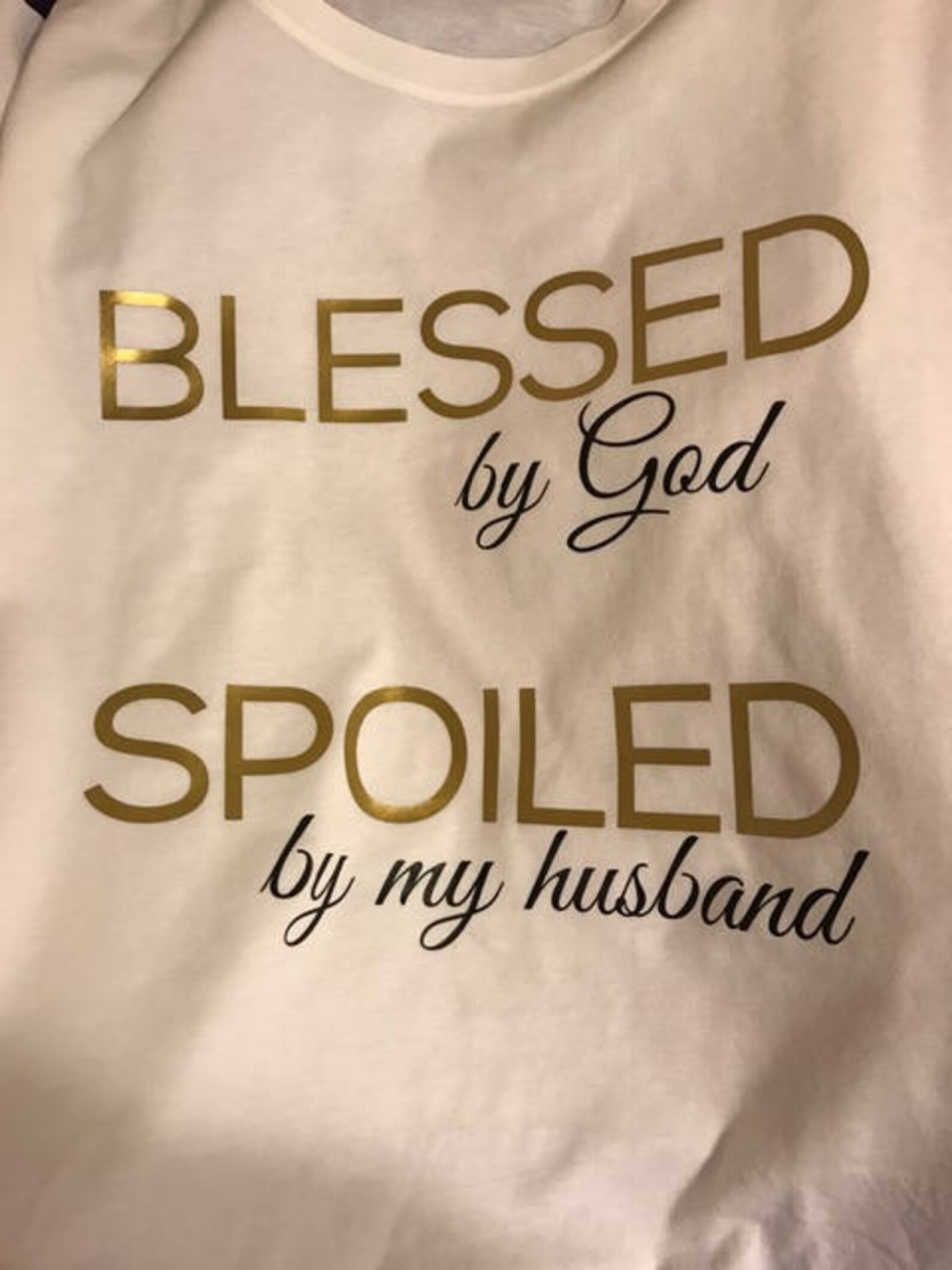 Blessed by God Spoiled by my husband SVG File | Etsy