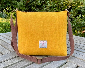 Gold/Yellow Harris Tweed Crossbody Bag