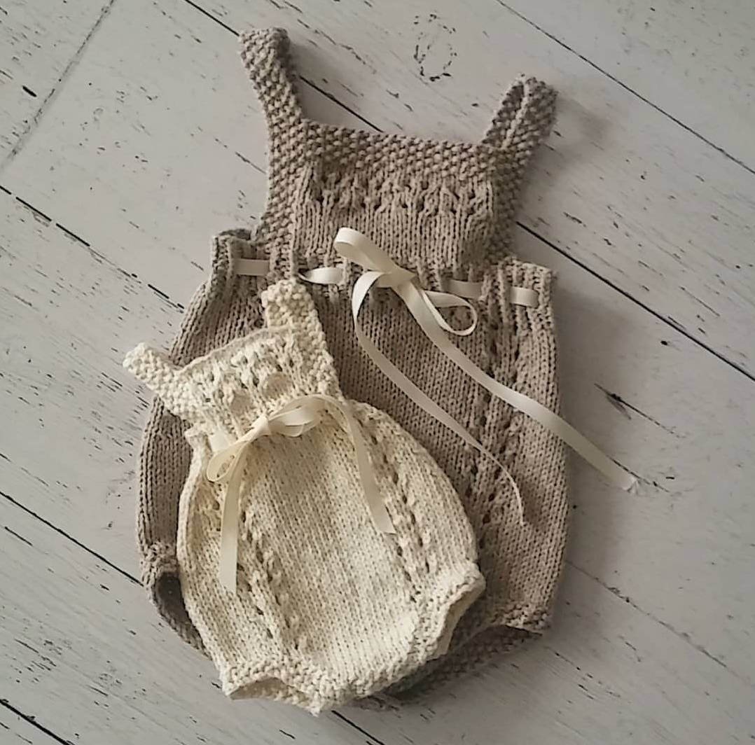 Knitting Pattern - Baby Romper - Download PDF - Etsy