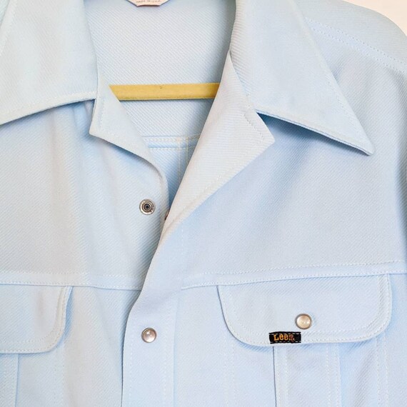 Classic Powder Blue Lee Sport Coat Jacket Large V… - image 2