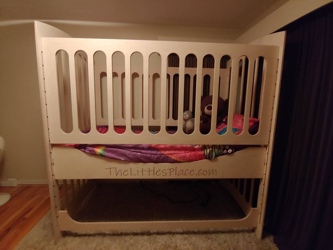 abdl adult size crib with drop side for fits a standard