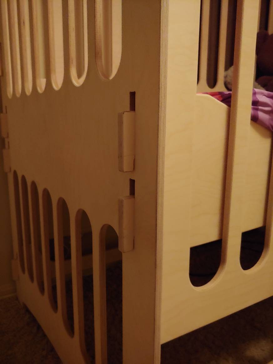 abdl adult size crib with drop side for fits a standard