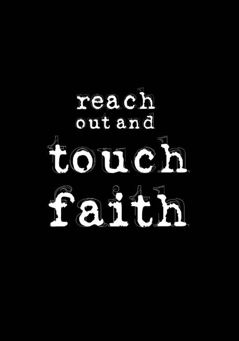 Depeche Mode Reach Out And Touch Faith Lyrics Reach out and touch faith lyrics to Personal Jesus Depeche | Etsy