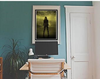 Brave New Girl Inspirational Illustrated Image Wall Art Download PDF