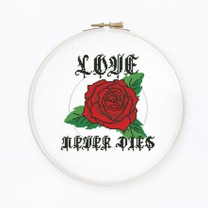 Love nie Dies ist ein inspirierendes Zitat