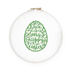 Easter cross stitch pattern Spring egg cross stitch Holiday cross stitch, Instant download PDF #052