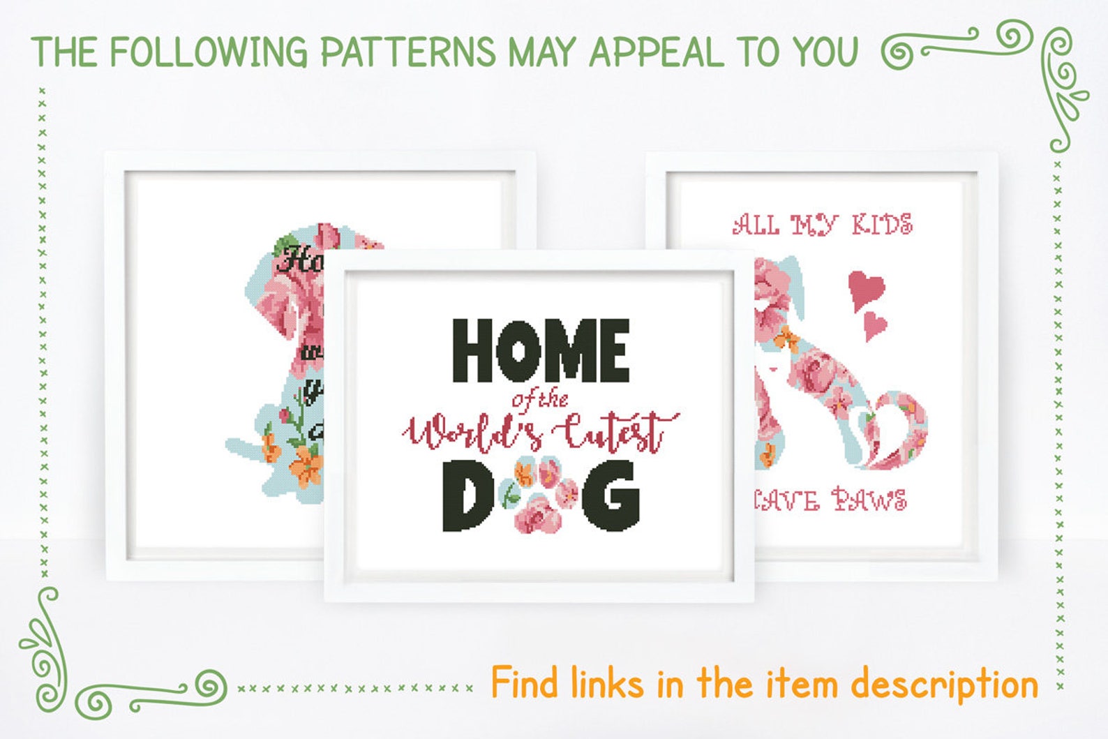 Pet Memorial Cross Stitch Pattern Pet Loss Cross Stitch Floral Etsy