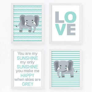 Baby cross stitch pattern Set of 4 nursery cross stitch Gender neutral kids room My sunshine quote, Instant download PDF #751