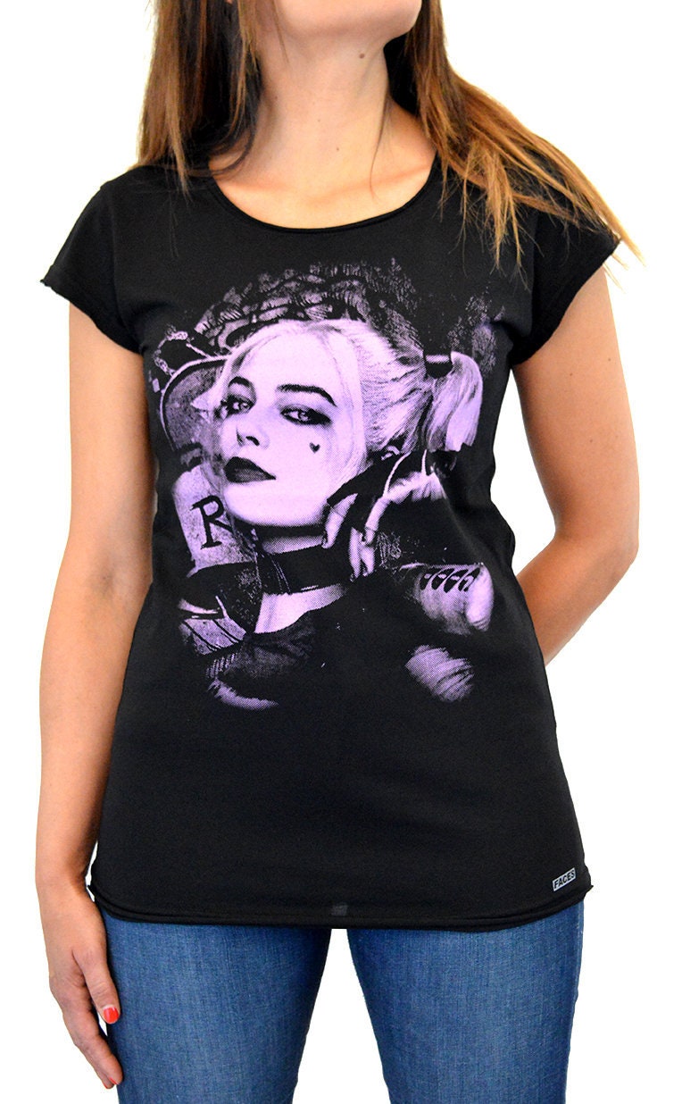Faces T-Shirt Donna Made in Italy Banksy Balloon Girl 2 Serigrafia Manuale