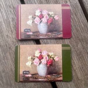 Swap Cards Pair of Floral Arrangements