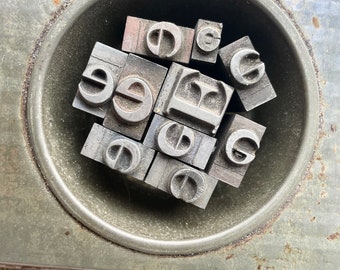 Metal Letterpress Letter “E”