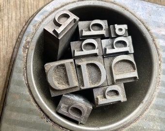 Metal Letterpress Letter “D”