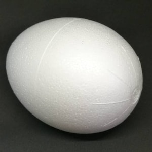 Huevos de poliestireno extra grandes de 4,7 pulgadas, juego de 6 huevos de poliestireno marcados, huevos de poliestireno premarcados de 12 cm (4,7 pulgadas), huevos de espuma