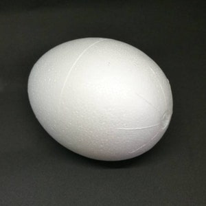 Huevos de poliestireno de 4'' marcados en juegos de seis, huevos de poliestireno premarcados, huevos de poliestireno de 10 cm (3,94 pulgadas), huevos de poliestireno, huevos de espuma grandes