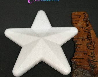 Polystyrene stars, styrofoam star shapes, 3 different sized stars, 13 cm, 15cm, 20cm (5.1", 5.90",7.87"), high quality EPS diy