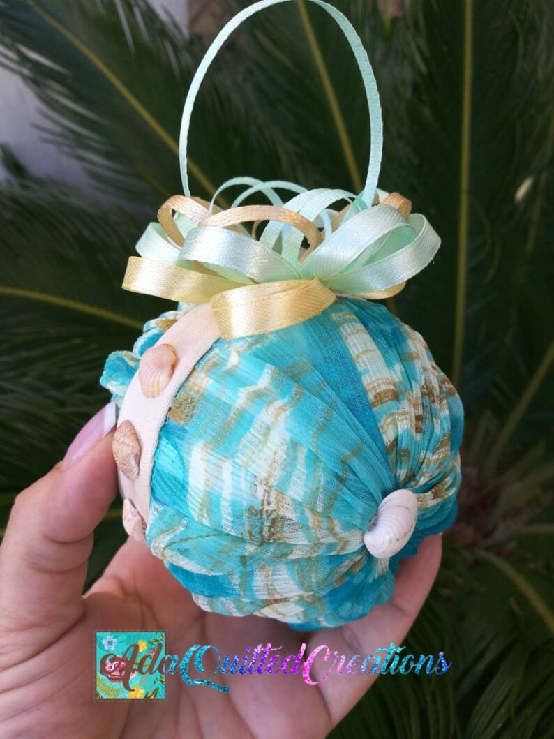 Ornament diy KIT summer no sew quilted ornament kit tutorial Etsy