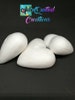 Mini Styrofoam hearts in sets of 6 or sets of 12, 7 cm polystyrene hearts in sets, height 7 cm (2.76 inches), high quality EPS, diy crafts