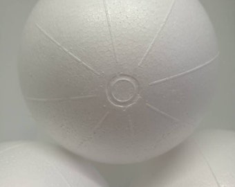 4'' polystyrene balls, Set of 6 marked polystyrene balls, 10cm (4 inches ) premarked styrofoam balls, 10 cm  polystyrene spheres, foam balls