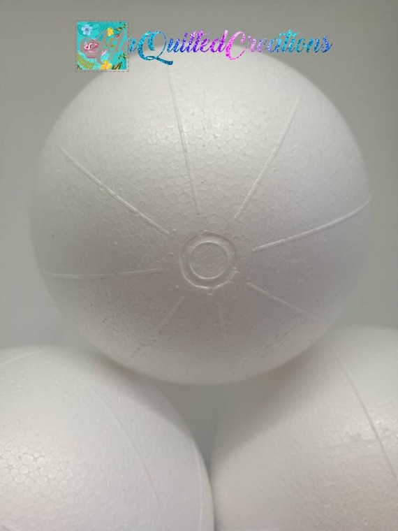 Palline di polistirolo da 4'', Set di 6 palline di polistirolo marcate, palline  di polistirolo premarcate da 10 cm 4 pollici, sfere di polistirolo da 10  cm, palline di schiuma -  Italia