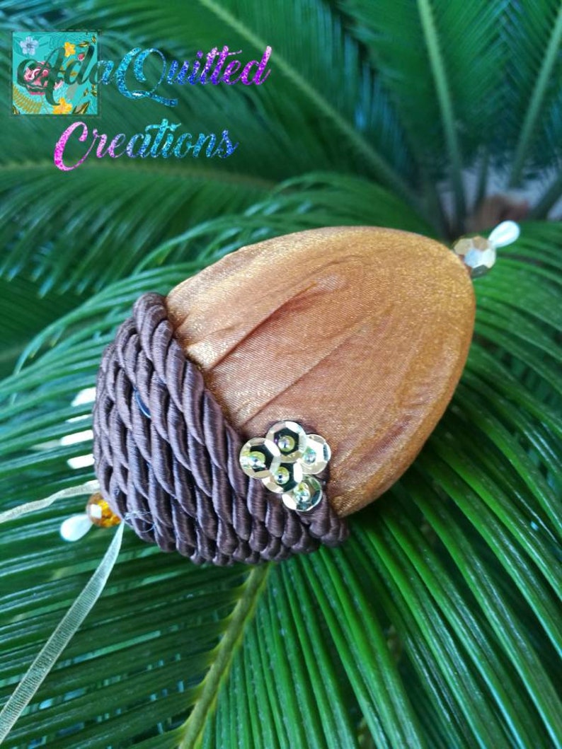 Acorns fabric acorn ornaments or bowl fillers fall decor Etsy