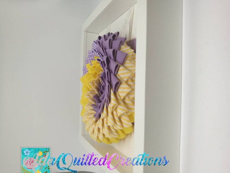 Framed Nursery Decor Wreath Baby Shower Gift Idea 3d Frame Etsy